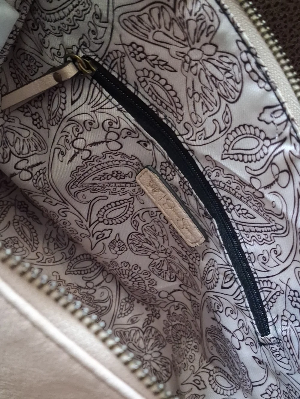 Jessica Simpson Beige Women's Faux Leather Tote Bag with Decorative Buckles